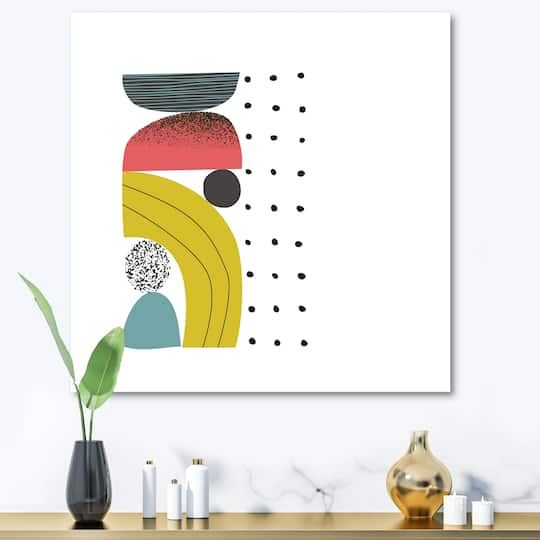 Designart - Colorful Geometric Abstract Art Collage I